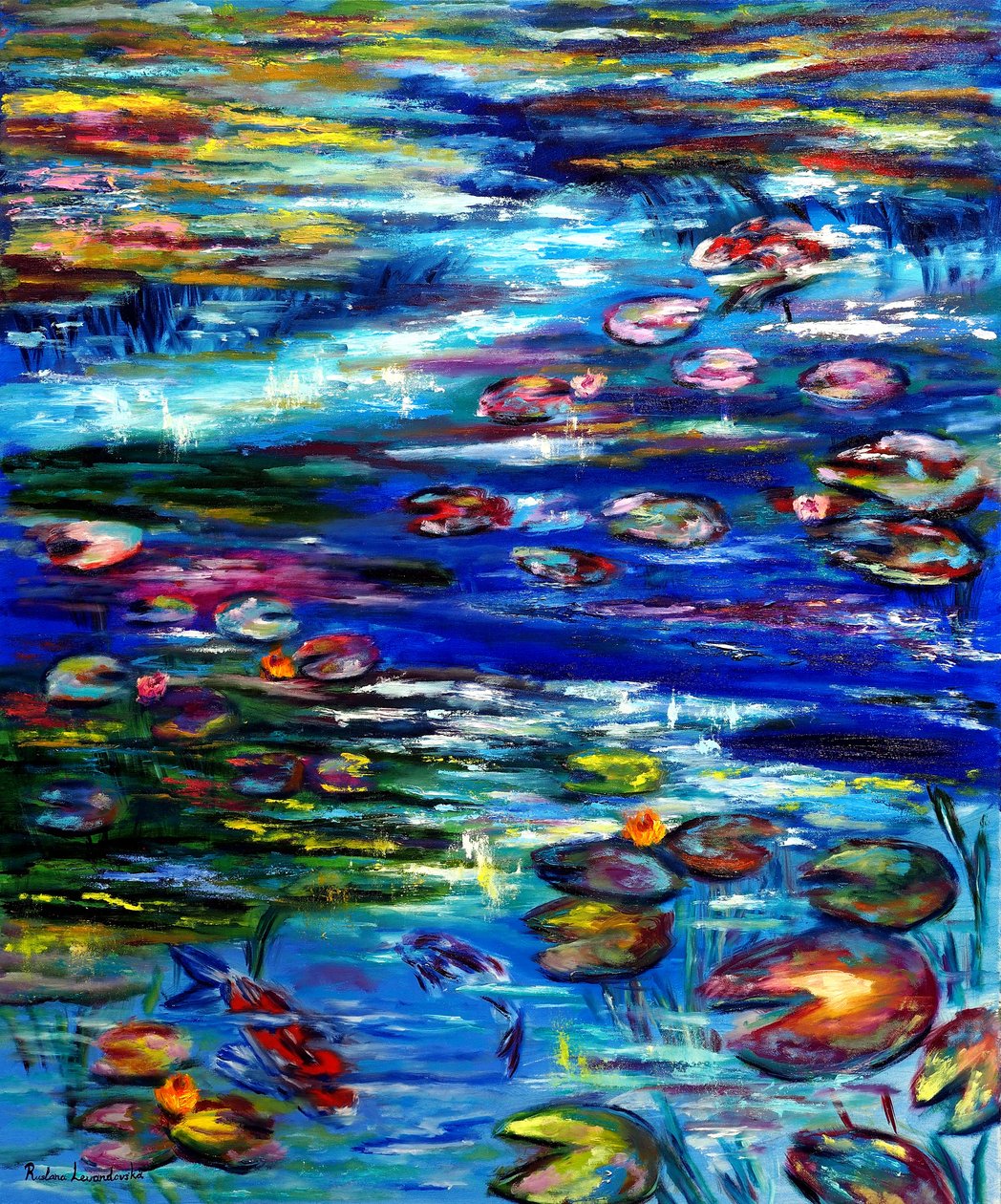 Monets Teich II, 2024 von Ruslana Levandovska