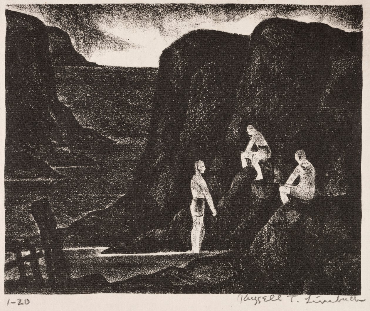 Die Badenden von Russell T. Limbach