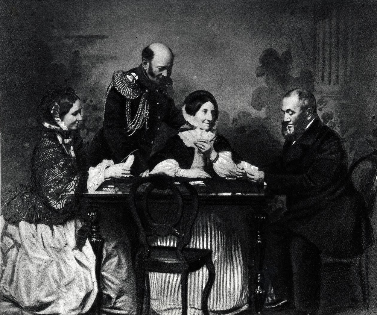 Whist-Spiel, St. Petersburg von Russian Photographer