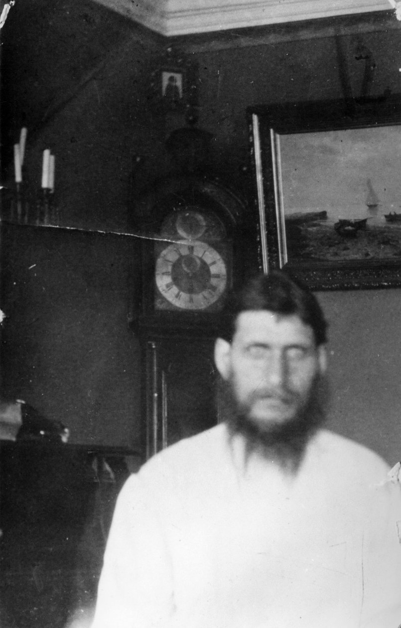 Porträt von Rasputin von Russian Photographer