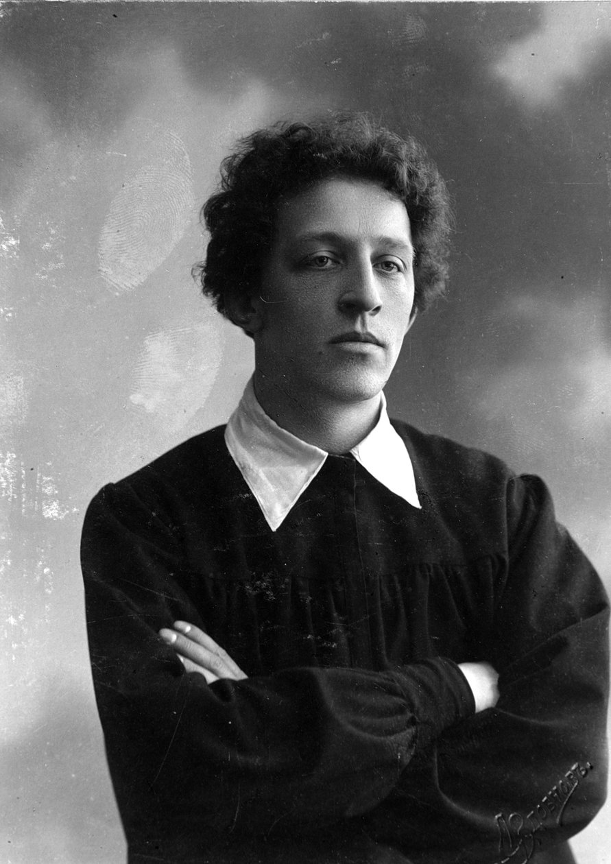 Porträt des Dichters Alexander Blok von Russian Photographer