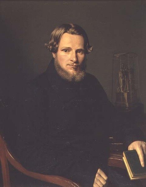 Porträt von Pyotr Vasilievich Filatov, ca. 1840 von Russian School
