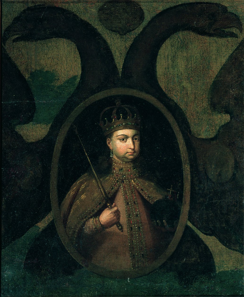 Zarewna Sophia Alexejewna, (1657-1704) 1680er Jahre von Russian School