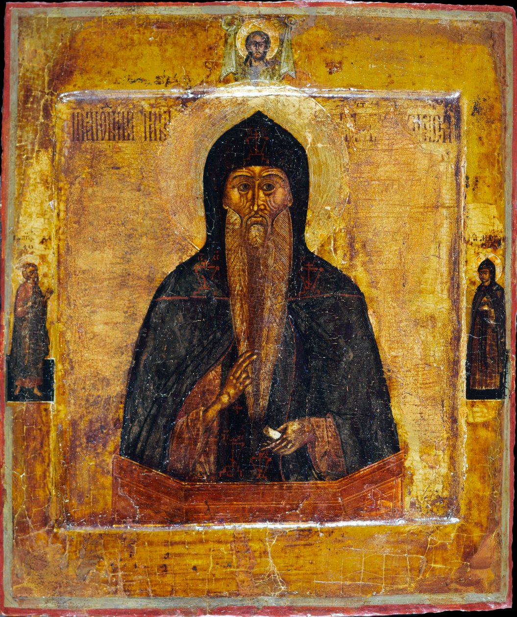 Ehrwürdiger Nikita Stylites von Pereyaslavl von Russian icon.