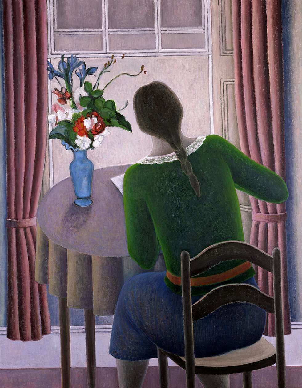Frau am Fenster, 1998 von Ruth Addinall