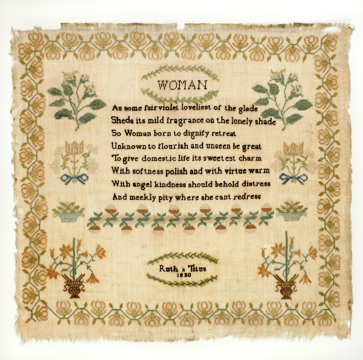 Versprobe, 1820 von Ruth Titus