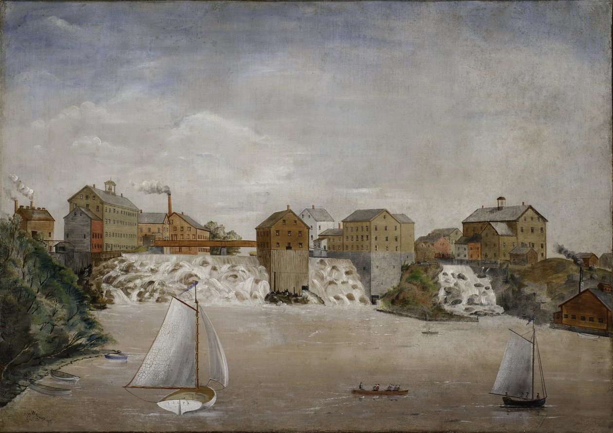 Wasserfälle von Vergennes, ca. 1875-76 von S. H. Washburn