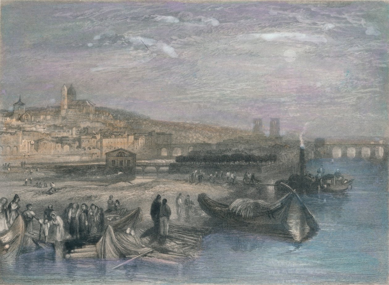 Melun, 1835 von S Fisher