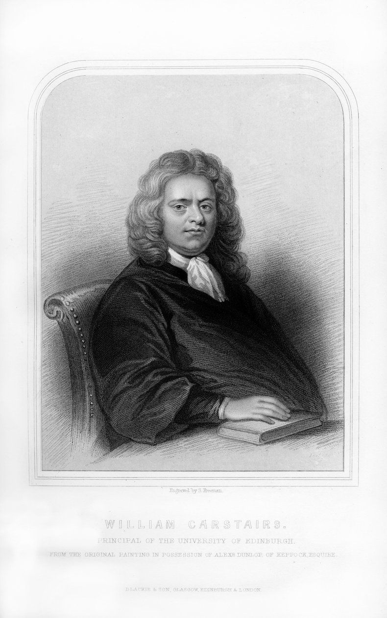 William Carstares, schottischer Geistlicher, 1870 von S. Freeman