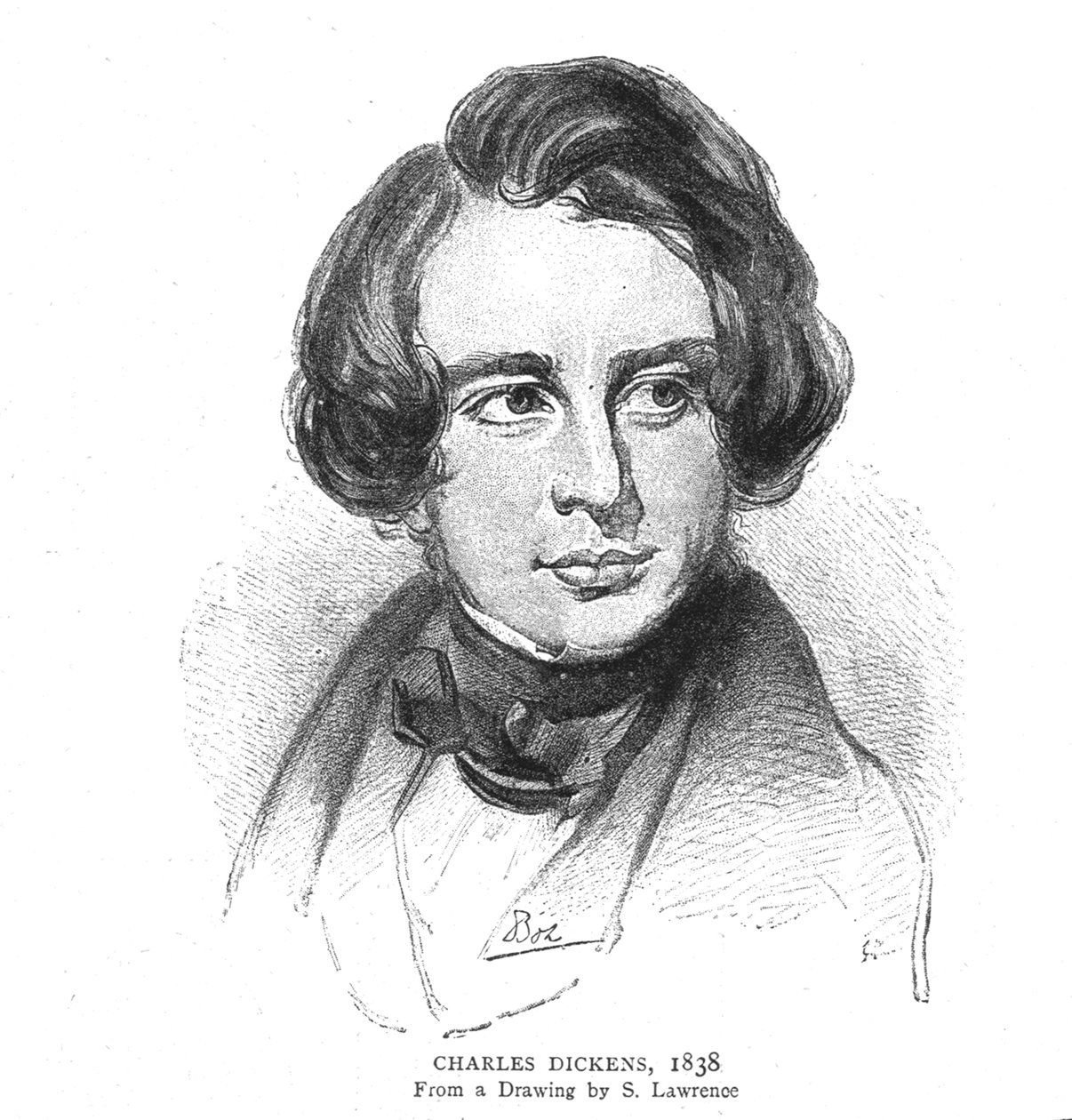 Charles Dickens, 1838 von S. Lawrence
