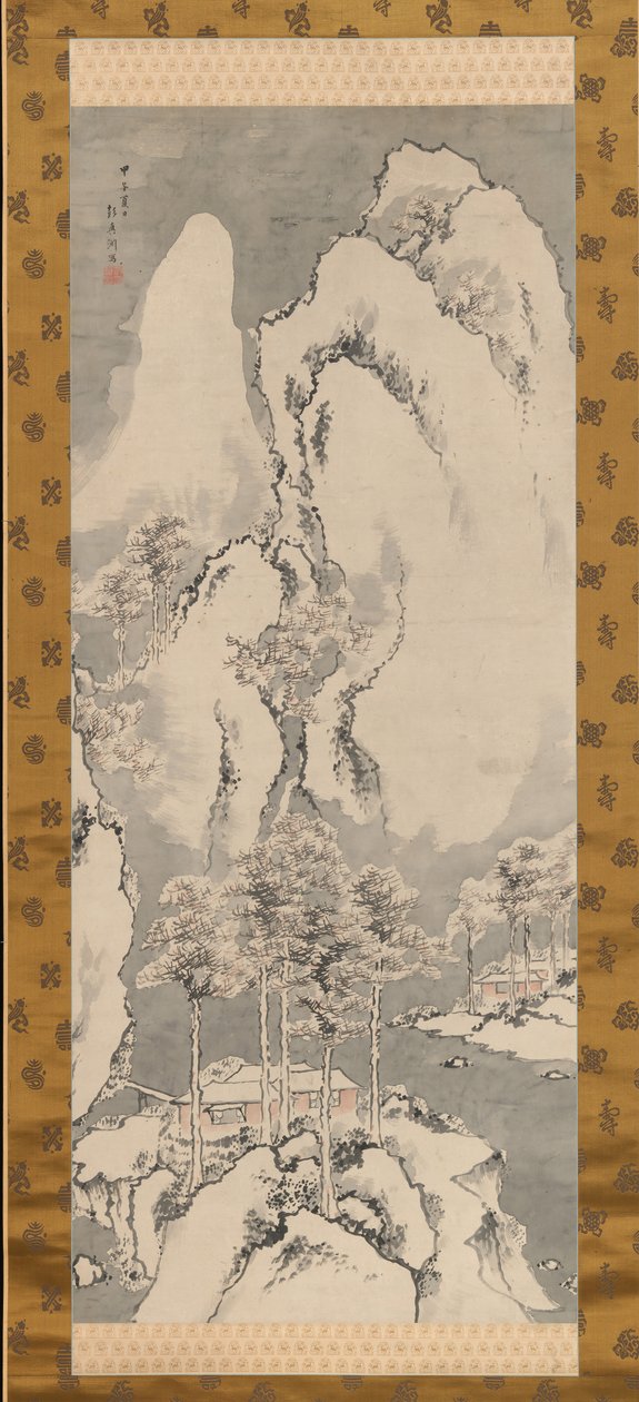Verschneite Landschaft von Sakaki Hyakusen