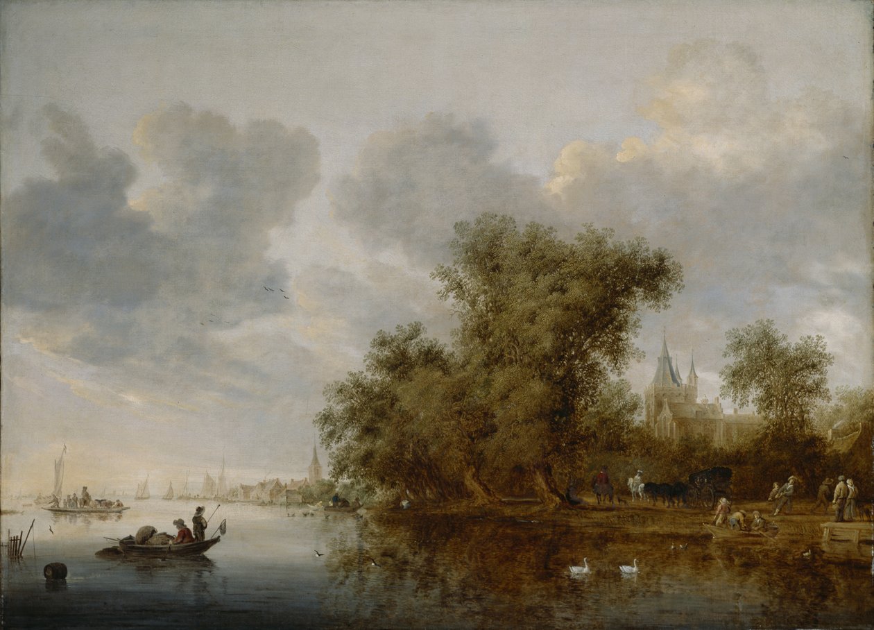 Flusslandschaft, 1643 von Salomon van Ruisdael or Ruysdael