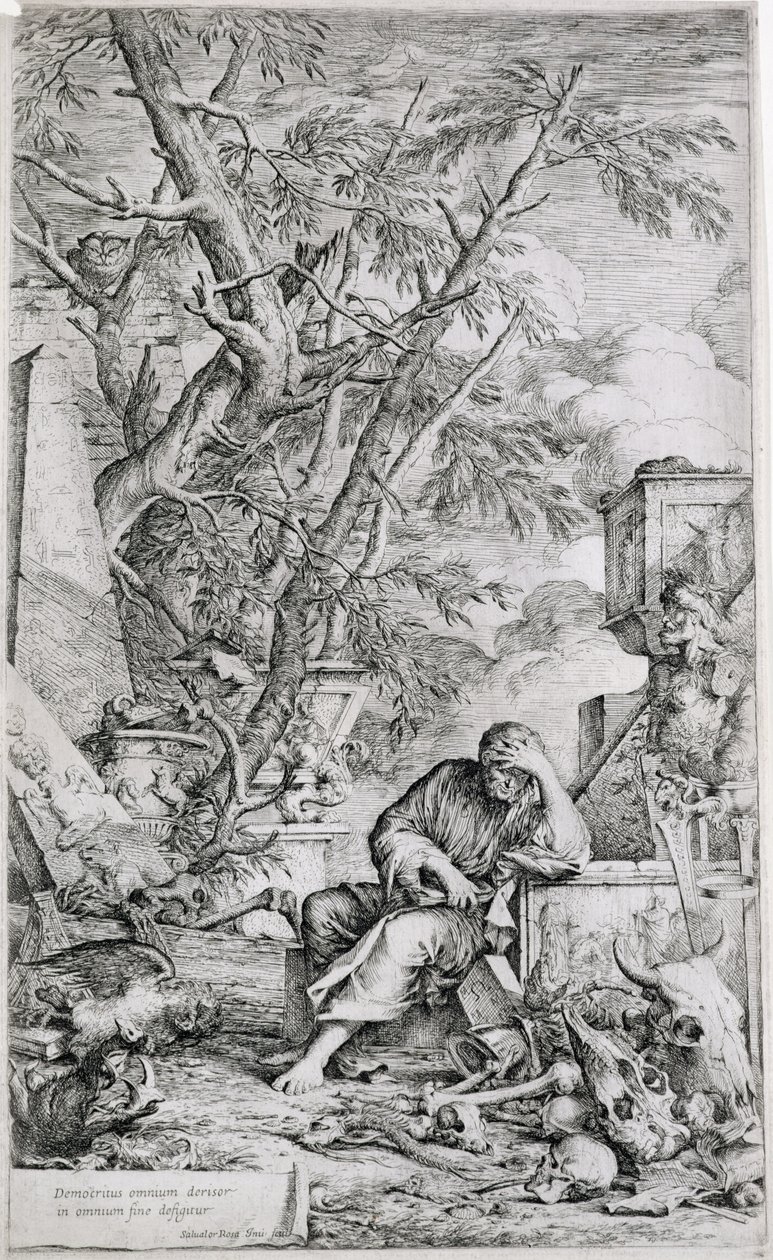 Demokrit in Meditation von Salvator Rosa