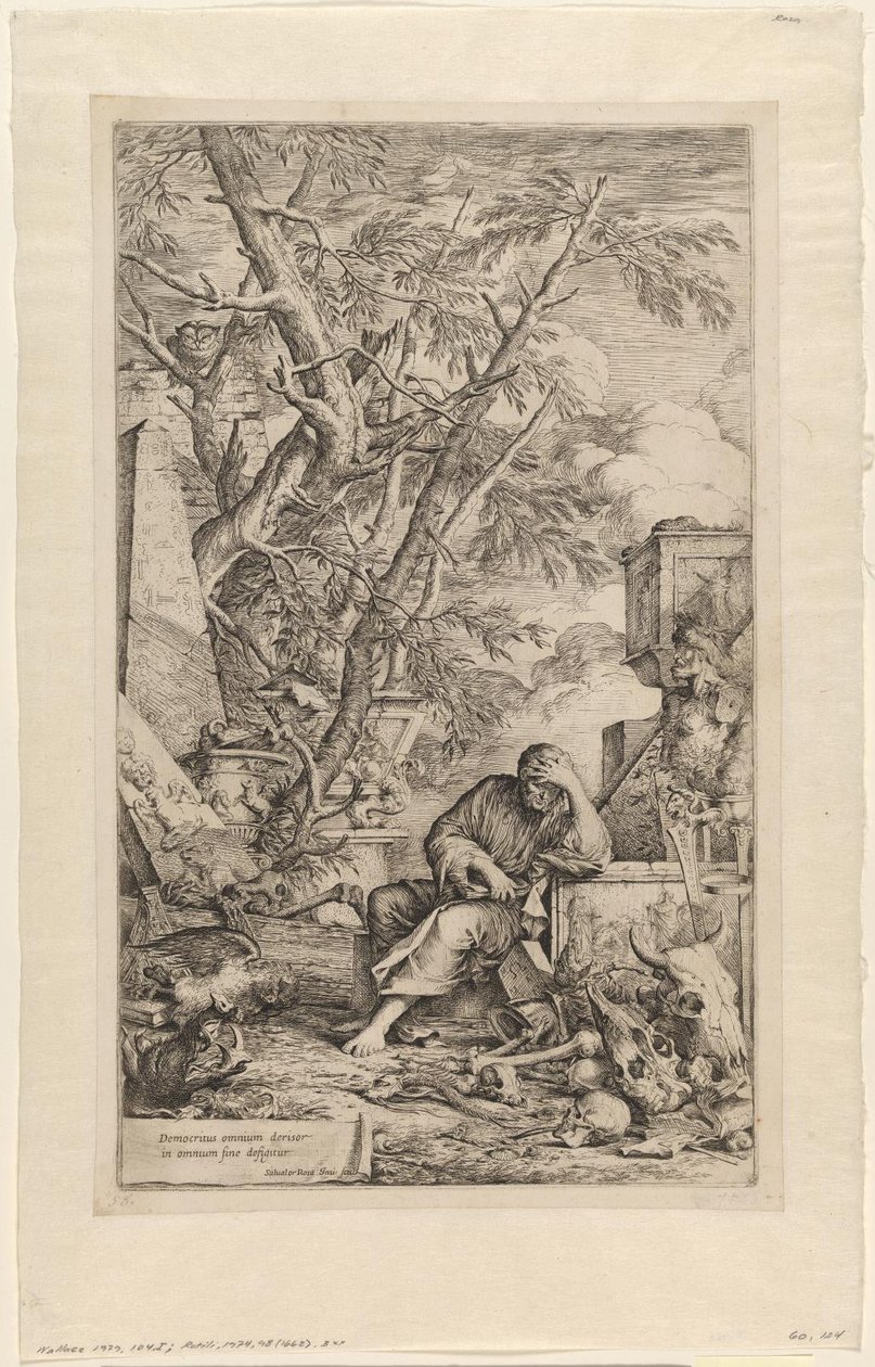 Demokrit in Meditation von Salvator Rosa