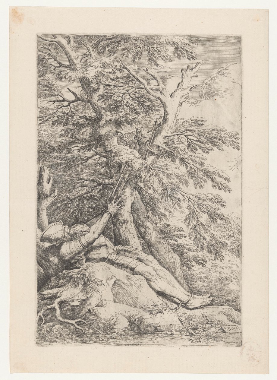 Heiliger Wilhelm von Maleval von Salvator Rosa