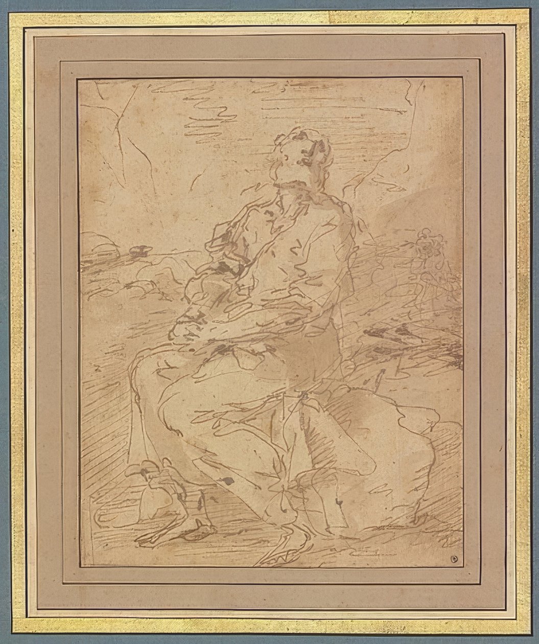 Heiliger Franziskus, Entwurf von Salvator Rosa