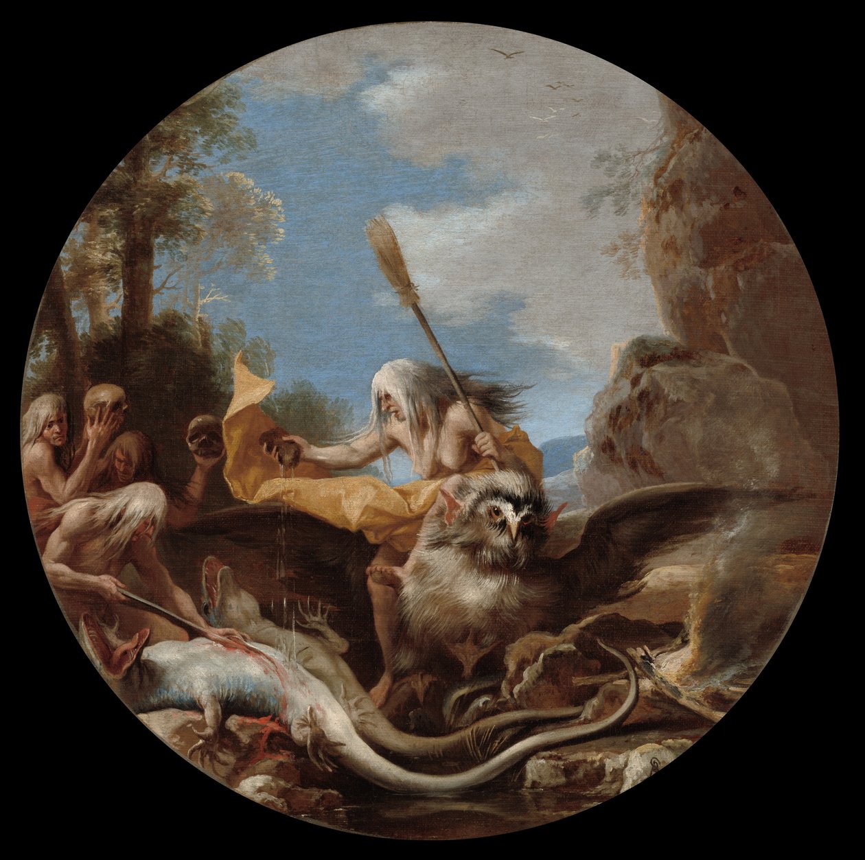 Szenen der Hexerei: Tag von Salvator Rosa