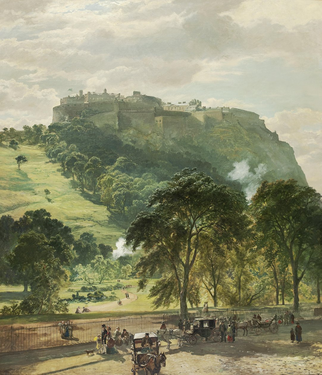 Edinburgh Castle von Princes Street von Samuel Bough