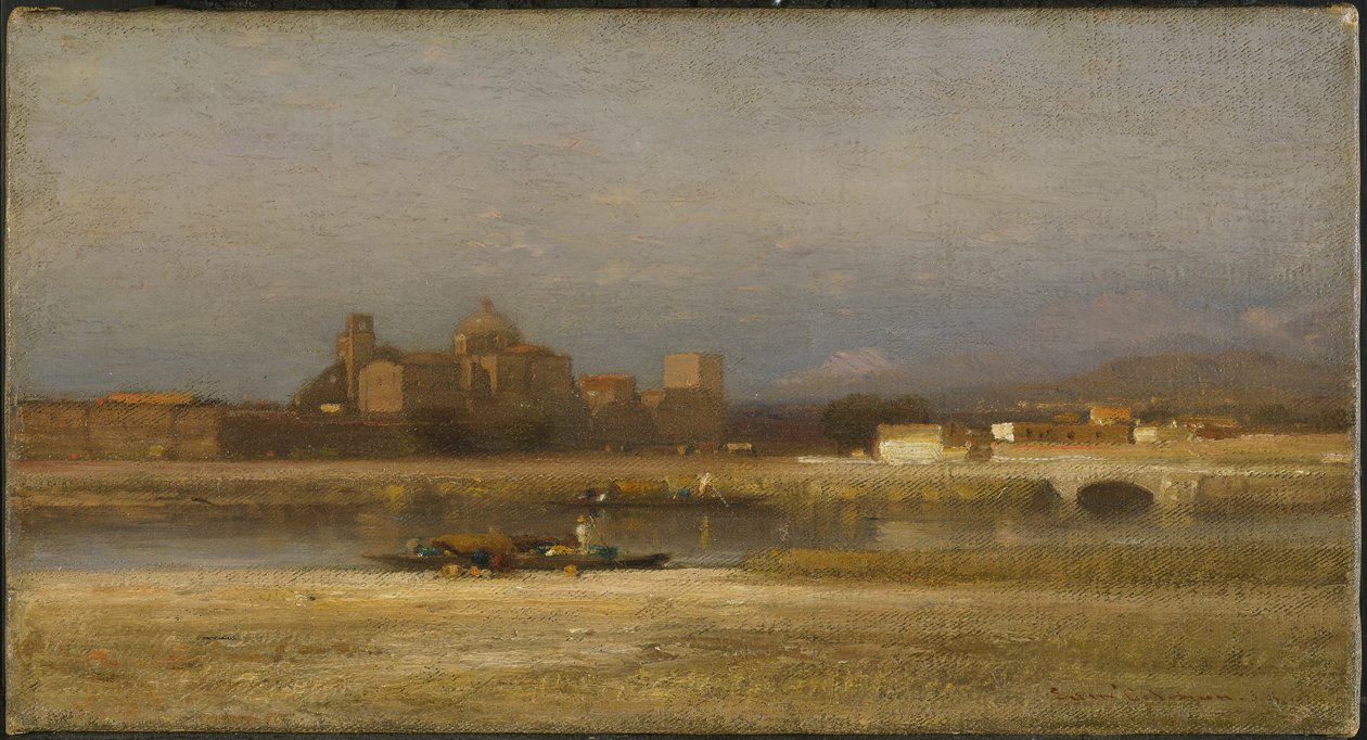 Ufer eines Baches, 1892 von Samuel Colman