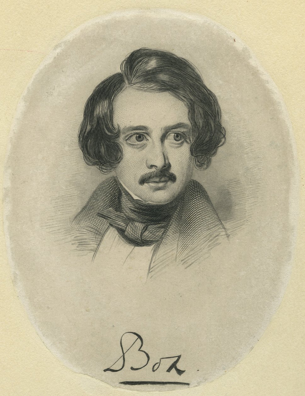 Charles Dickens, graviert von Boz von Samuel Lawrence