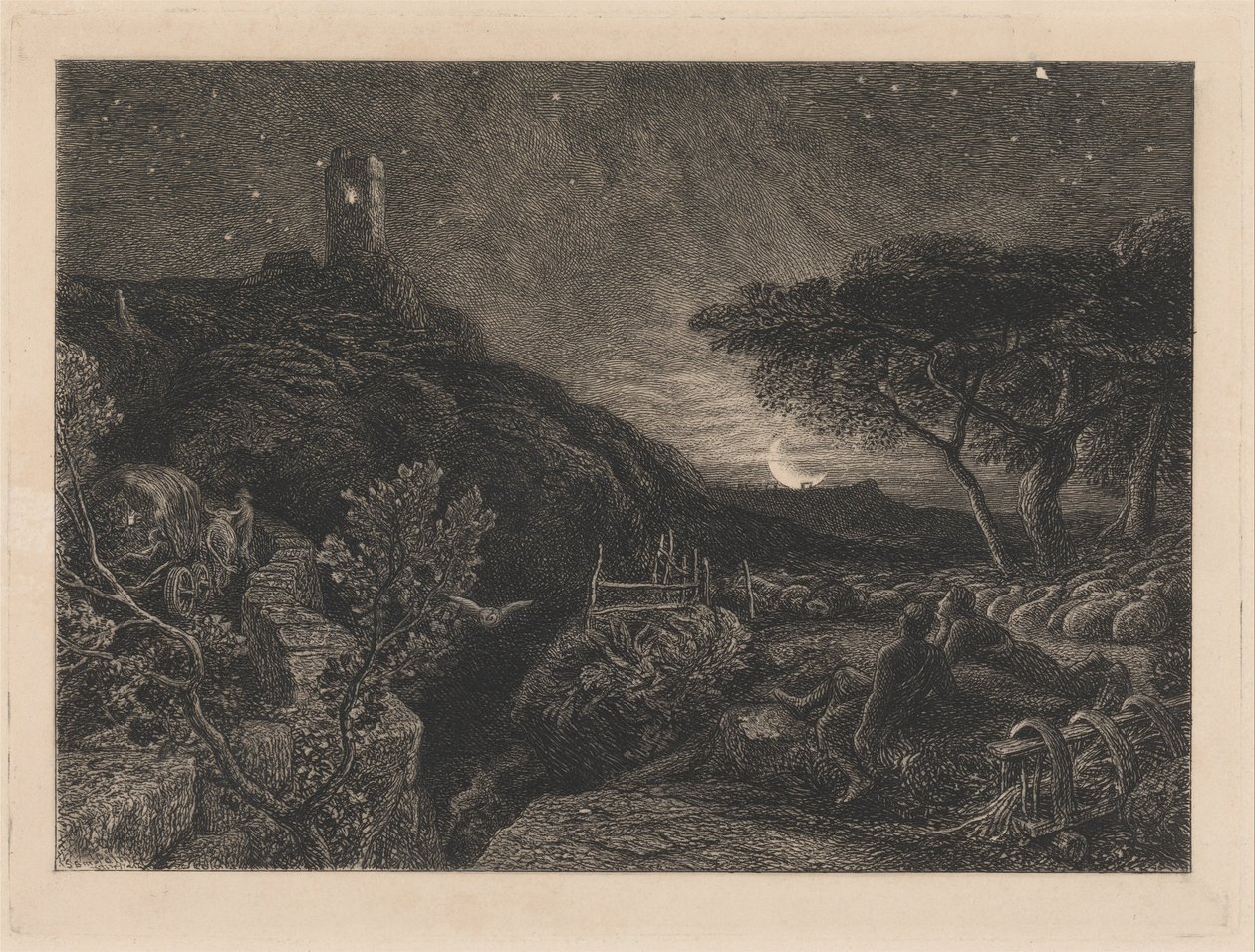 Der einsame Turm von Samuel Palmer