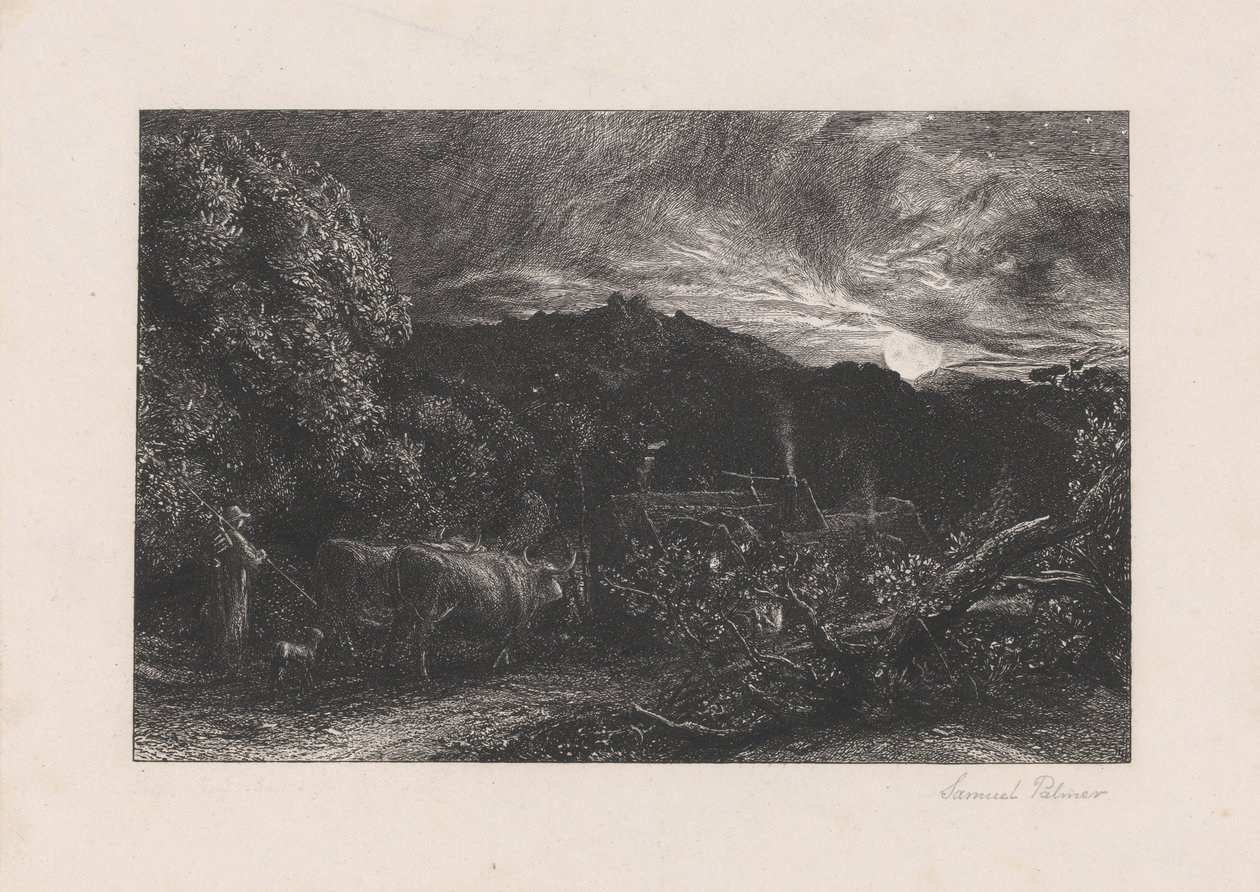 Der müde Pflüger von Samuel Palmer