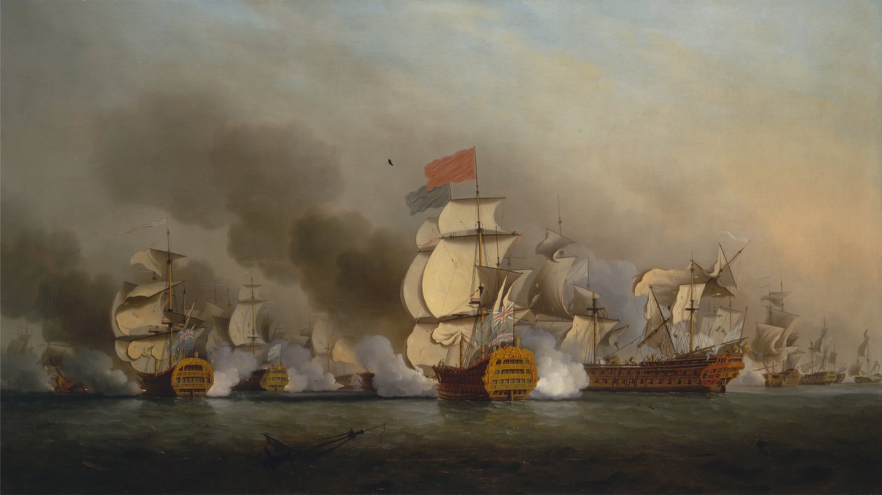 Vizeadmiral Sir George Ansons Sieg vor Kap Finisterre von Samuel Scott
