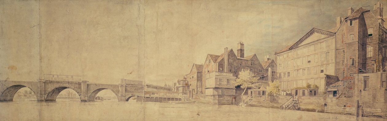 Ansicht der Westminster Bridge von Samuel Scott