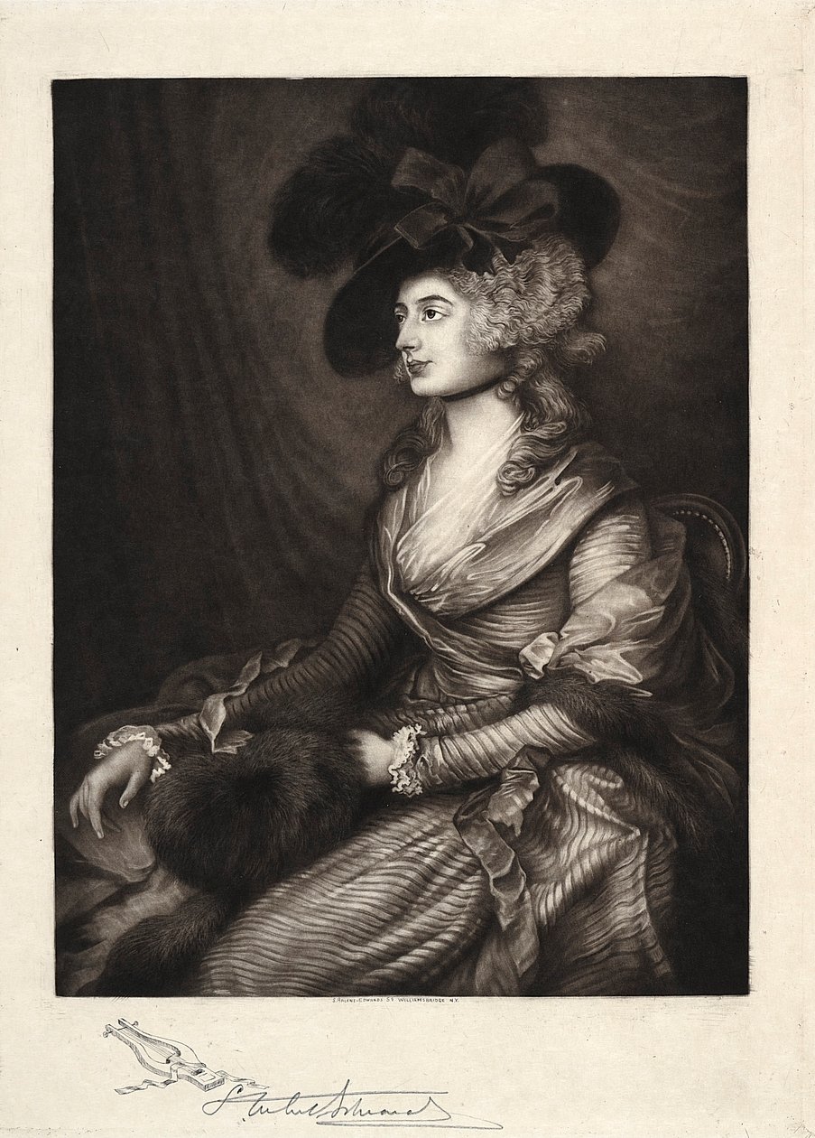 Mrs. Sarah Siddons, 19.-20. Jahrhundert von Samuel Arlent Edwards