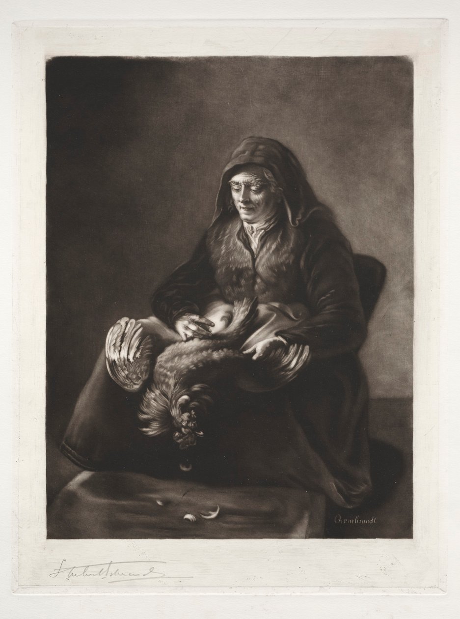 Rembrandts Mutter, 19.-20. Jahrhundert von Samuel Arlent Edwards