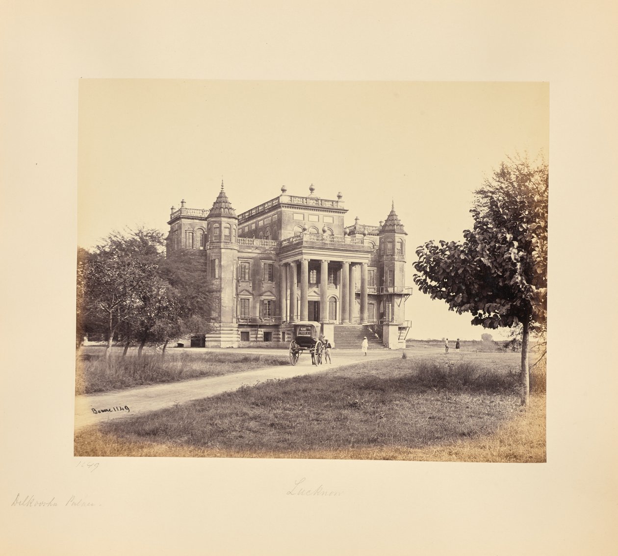 Lucknow; Der Dilkusha-Palast von Samuel Bourne
