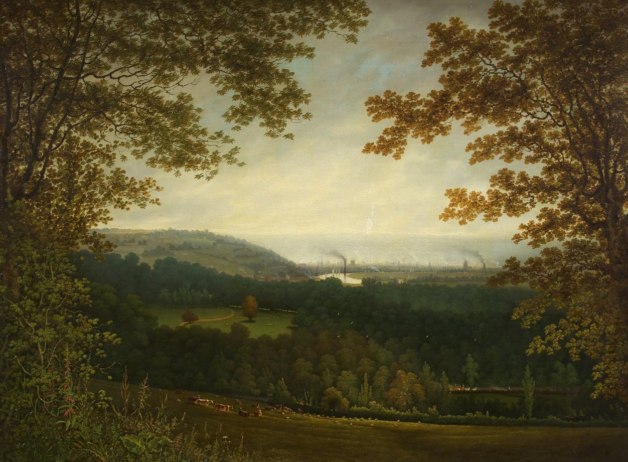 Ein Blick auf Bristol von Ashton Park von Samuel Colman