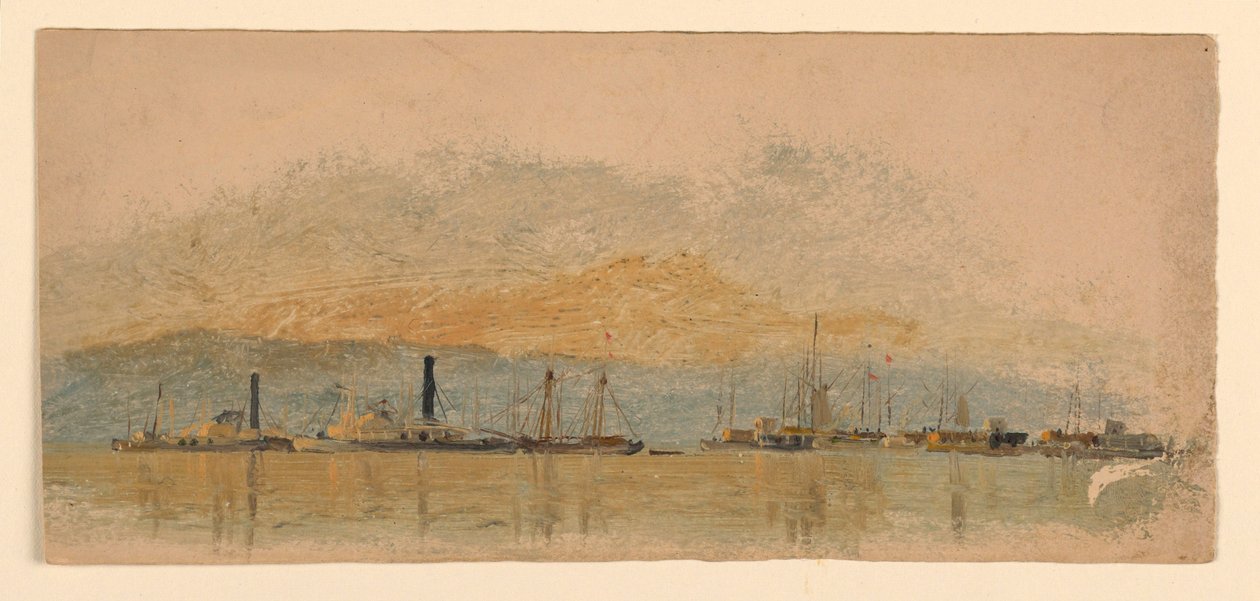 Skizzen. Schiffe, ca. 1860 von Samuel Colman