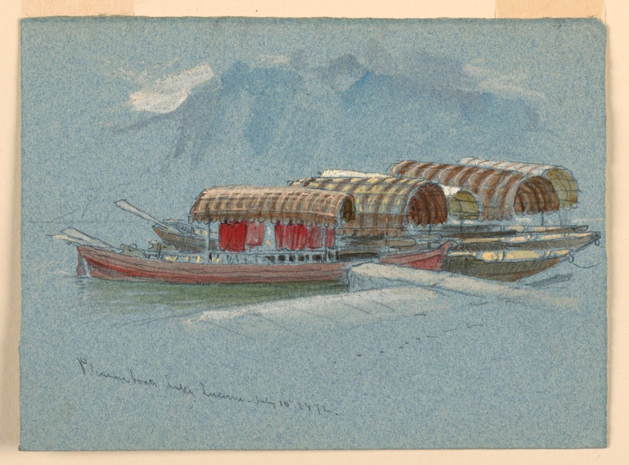 Vergnügungsboote, Vierwaldstättersee von Samuel Colman