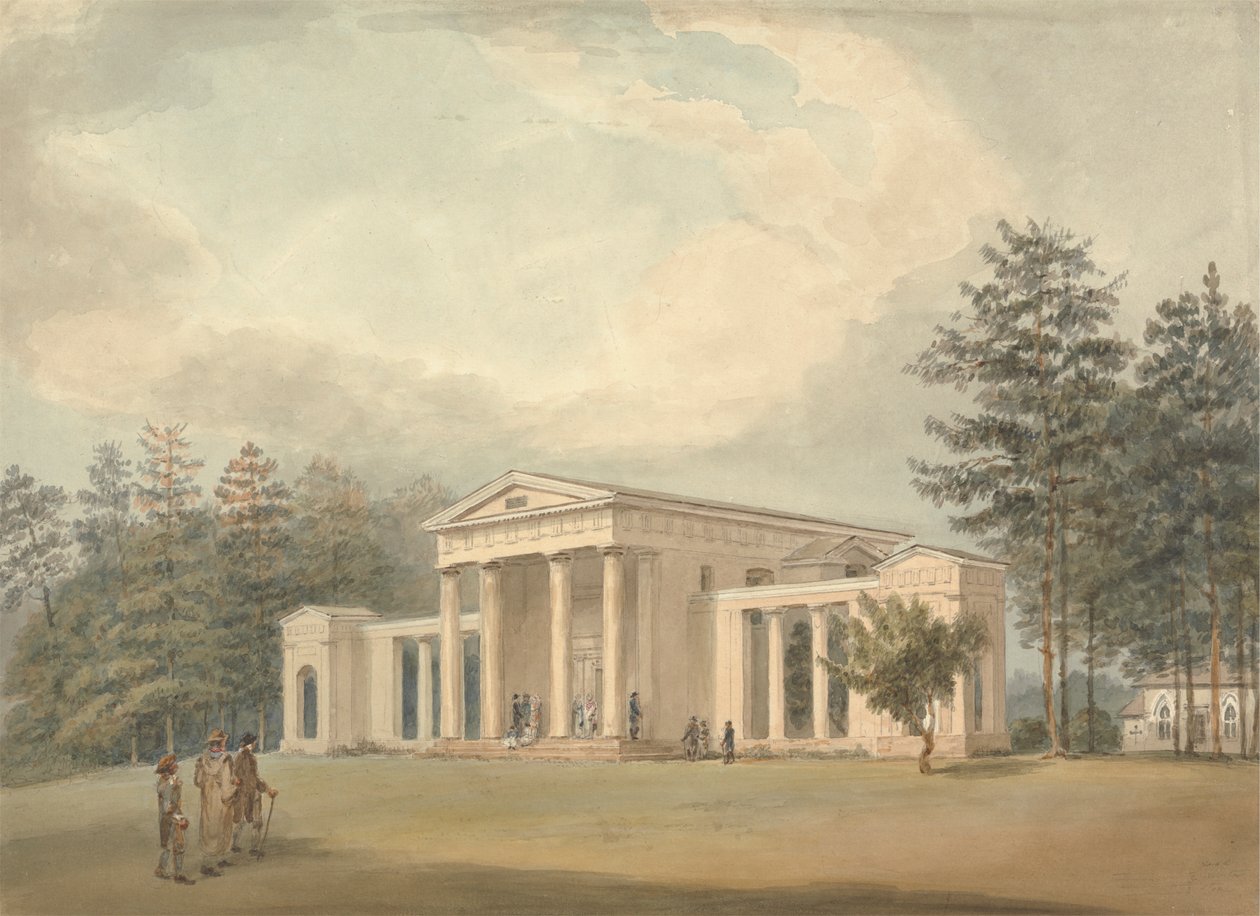 Klassische Kirche, Ayot St. Lawrence, Hertfordshire von Samuel Davis