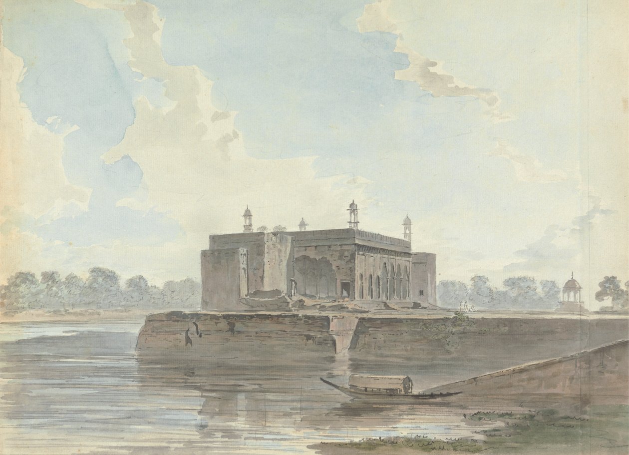 Ruinenpalast an einem Fluss von Samuel Davis