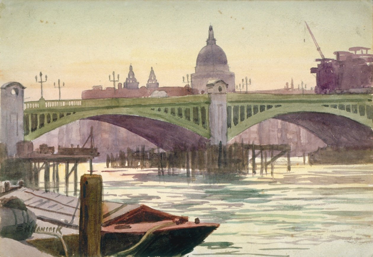 Southwark Bridge, London von Samuel Harry Hancock