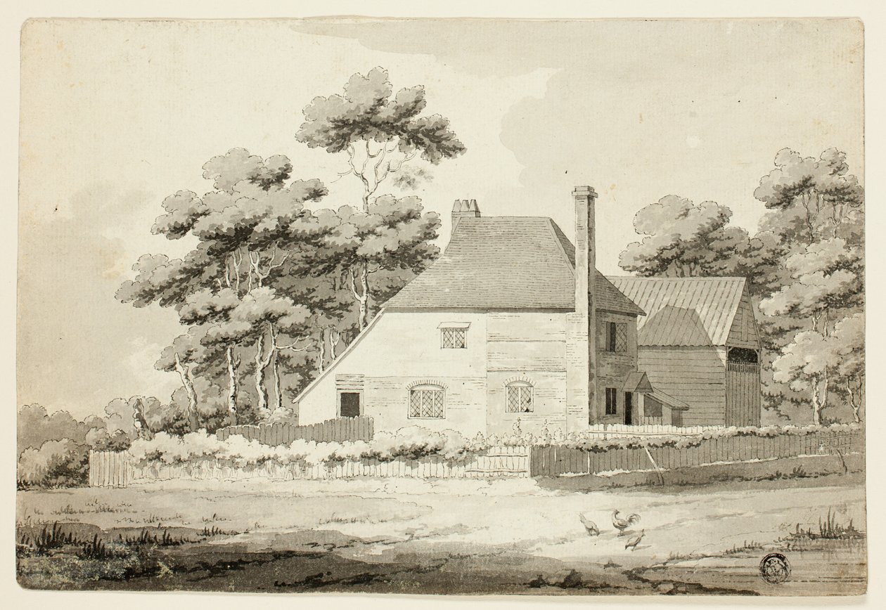Englisches Bauernhaus von Samuel Hieronymus Grimm