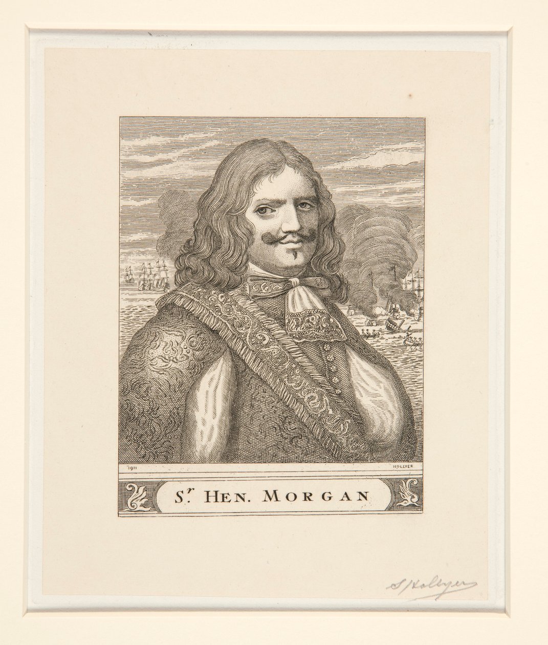 Porträt von Sir Henry Morgan von Samuel Hollyer