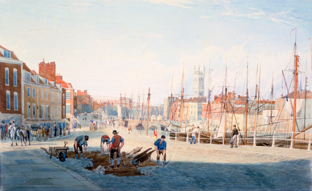 St Augustines Parade, Bristol, ca. 1810 von Samuel Jackson