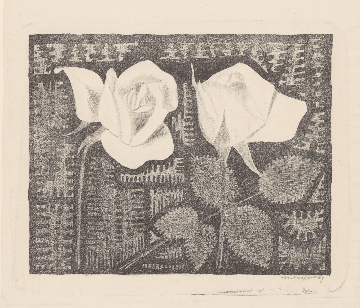 Zwei Rosen von Samuel Jessurun de Mesquita
