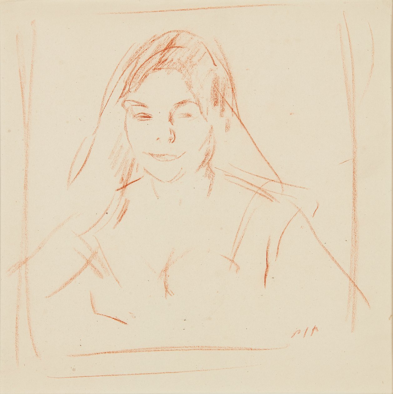 Mädchen mit Schleier von Samuel John Peploe