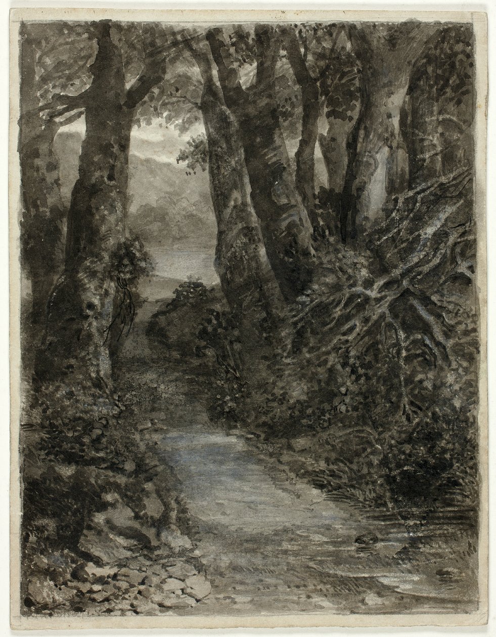 Eine Waldstudie von Samuel Palmer