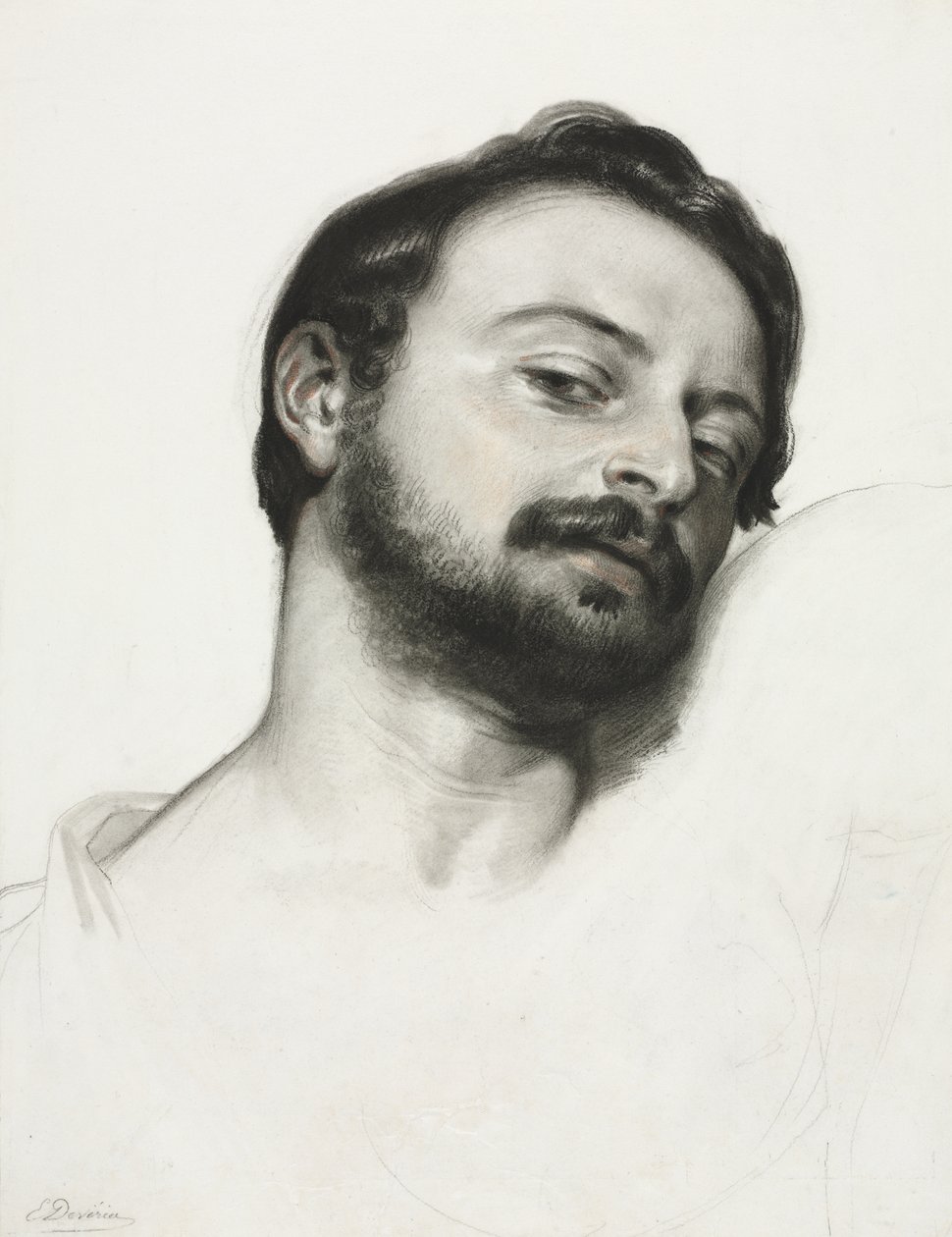 Kopf eines Mannes von Samuel Palmer