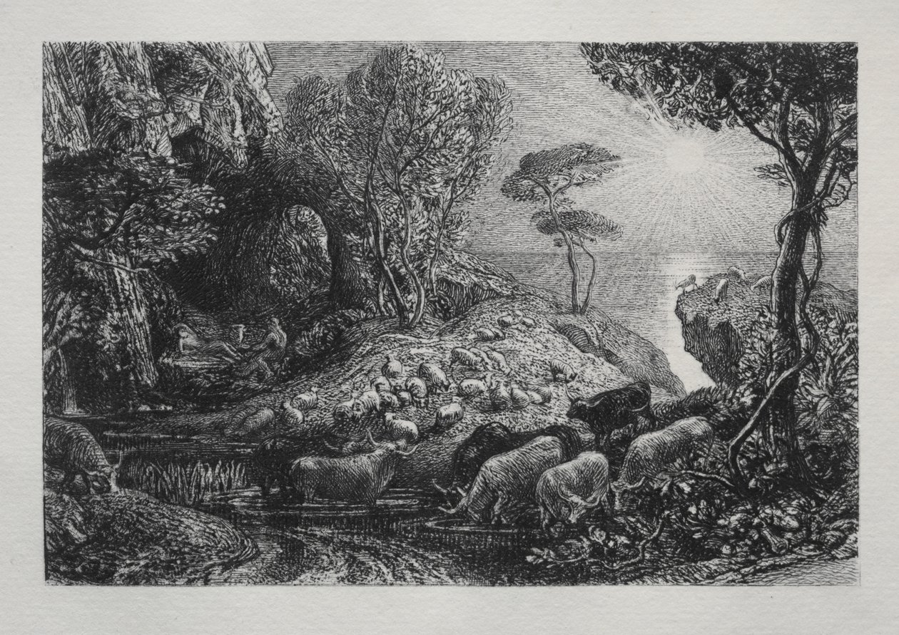Moeris und Galatea von Samuel Palmer