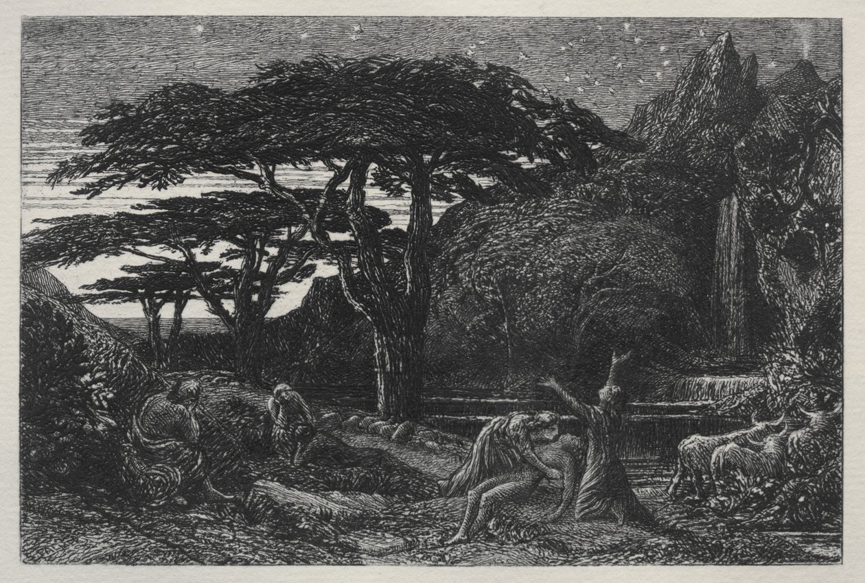 Der Zypressenhain von Samuel Palmer