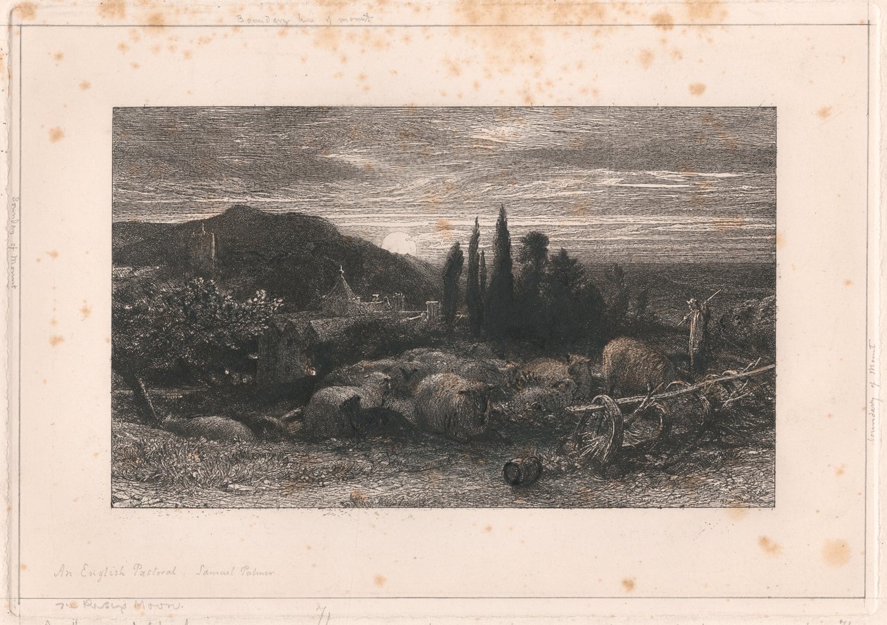 Der aufgehende Mond von Samuel Palmer