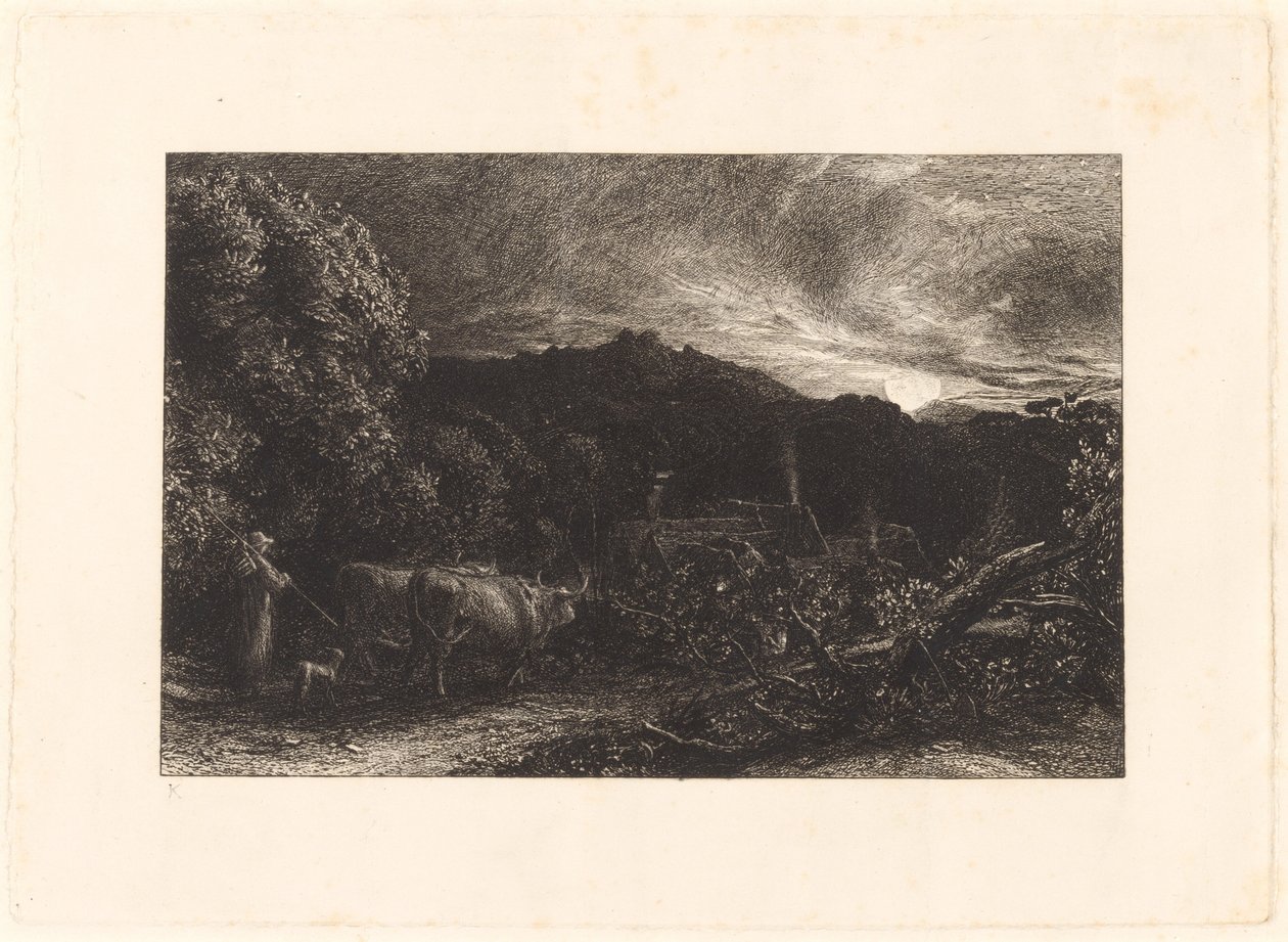 Der müde Pflüger von Samuel Palmer