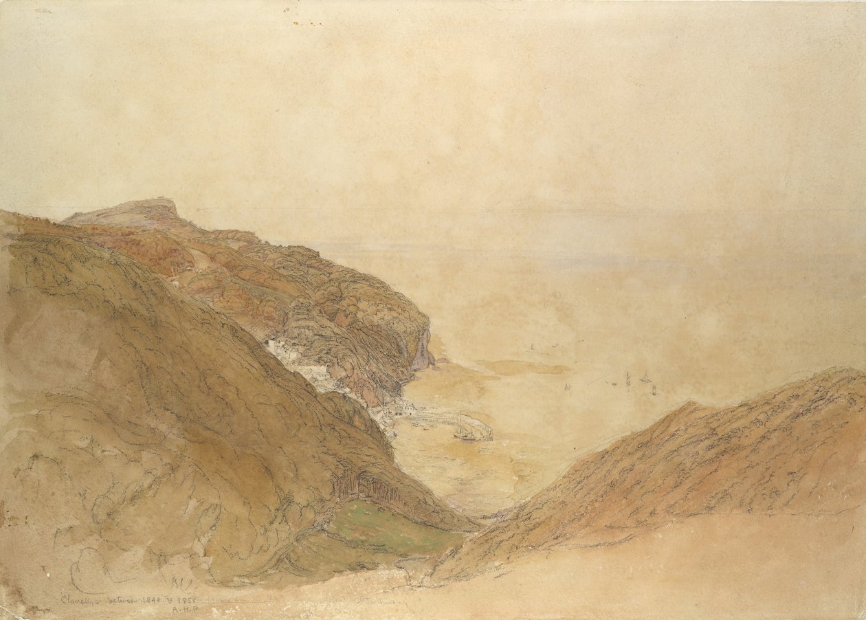Blick auf Clovelly, Devon von Samuel Palmer