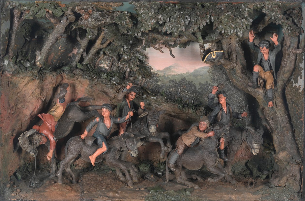 Ein Rennen von Schornsteinfegern auf Eseln von Samuel Percy